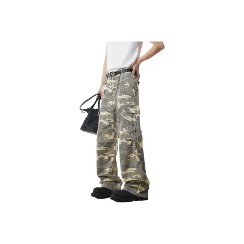 AWAO Casual Pants Unisex Camouflage