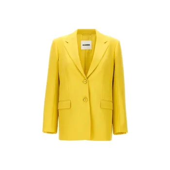 JIL SANDER Single-Breasted Tailored Blazer