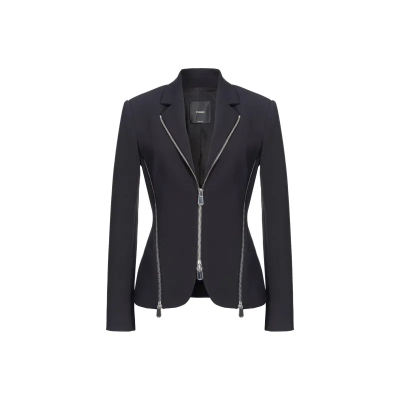 PINKO Zipped Crepe Jacket-0