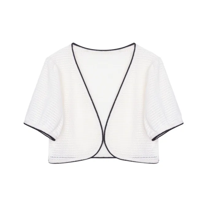 Still Quiet Cropped Coat Women's White-0