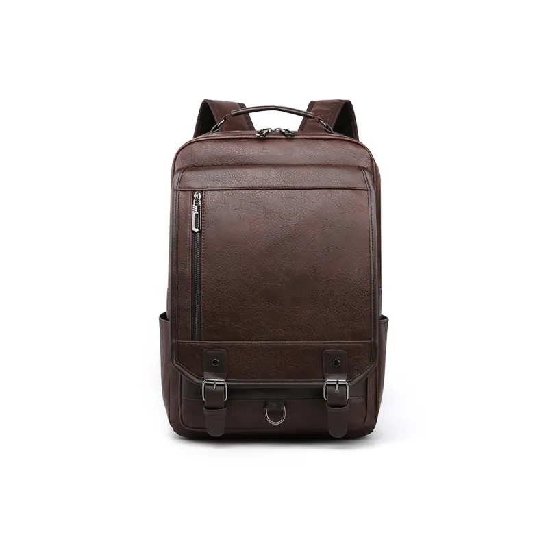 H YXIANG PU Backpack Men's Multicolor-1