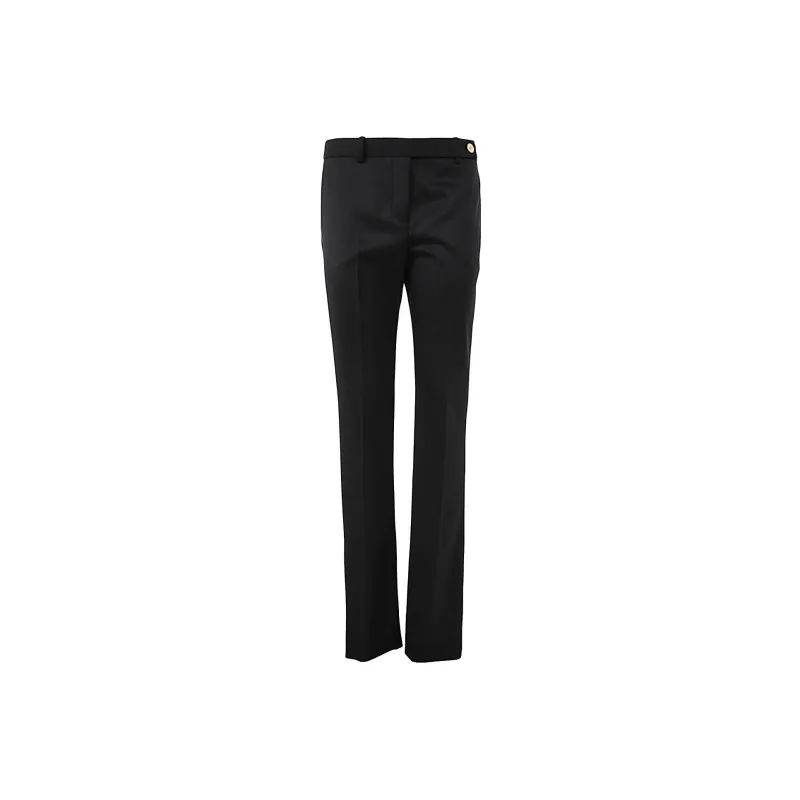 VERSACE Medusa Plaque Straight Leg Pants-0