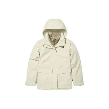 THE NORTH FACE Water Resistant Windproof Breathable Warm Windbreaker Jacket Women's White
