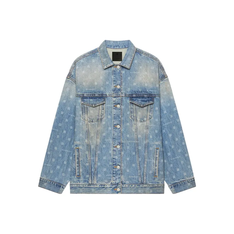 Givenchy Logo-print Denim Jacket-0