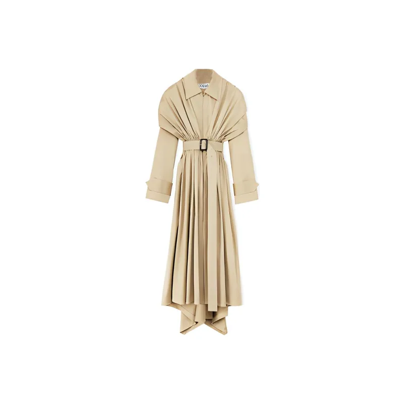 LOEWE FW21 Trench Coat Women's Beige-0