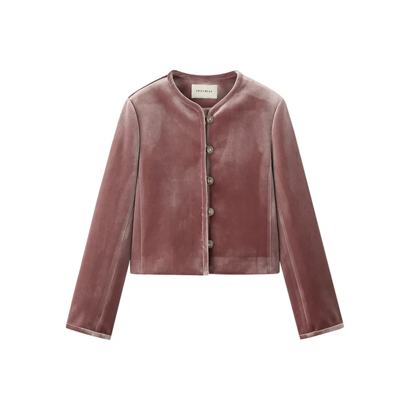 ZHOUMIAO Velvet feel Coat Women's-0