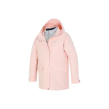 Jack Wolfskin Waterproof Windbreaker Jacket Women's Rouge Pink