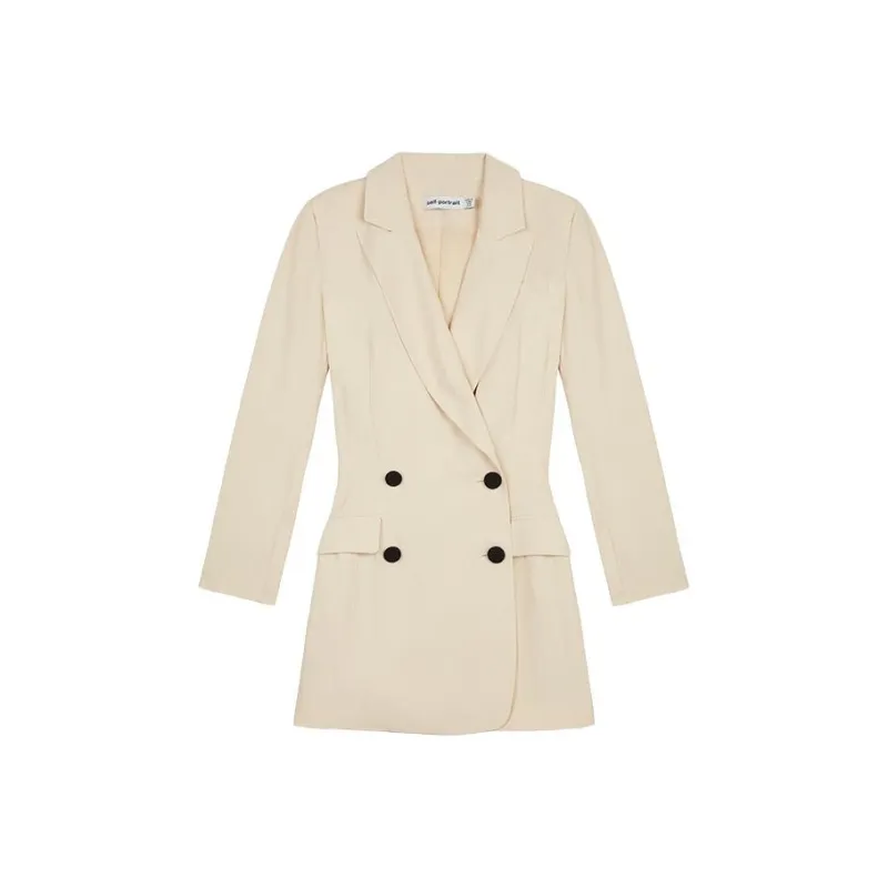 Self portrait Business Suit Women's Vanilla Apricot-0