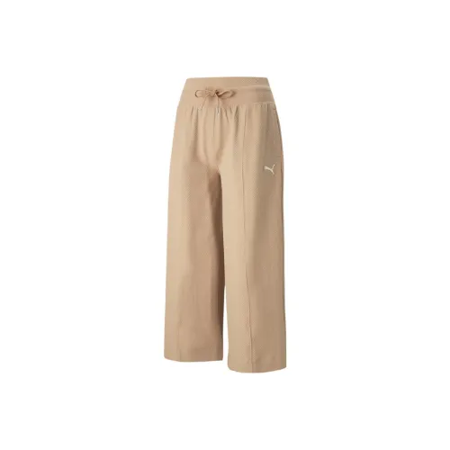 PUMA HER Straight Pants Casual Pants Women's Khaki