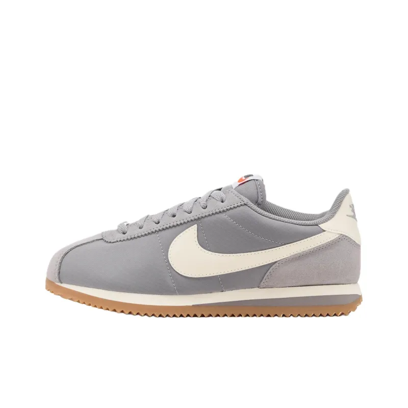 Nike Cortez Textile Cement Grey Gum Light Brown Safety Orange Sail Women's-0