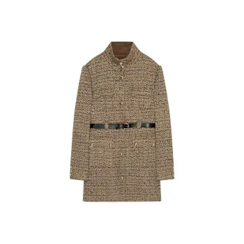DKNY Coats Women's Coffee Multicolor