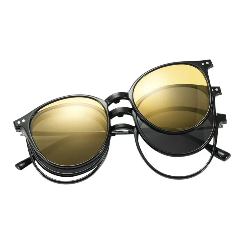 CYXUS TR90 Round Sunglasses Men's-1