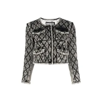 DIESEL Contrast-stitching Cropped Jacket