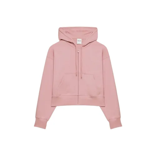 ARITZIA Terry Sweatfleece Boyfriend Boxy Zip Hoodie Sweatshirt Women's Tart Pink/Acid Pink