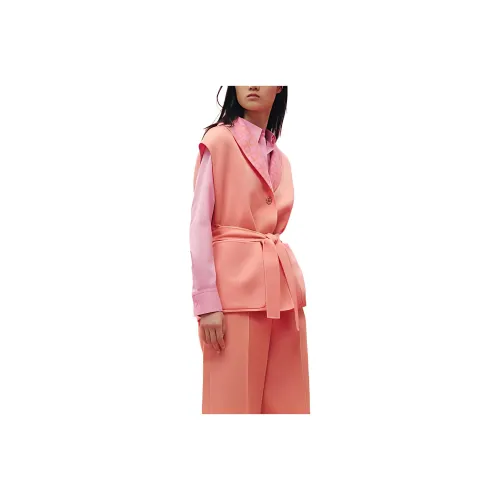 HERMES Velvet feel Coat Women's Candy Pink