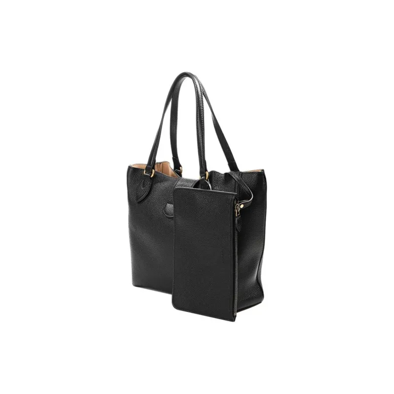 GUCCI Calfskin Tote Bag, Shopping Bag, Handbag Women's Black-2