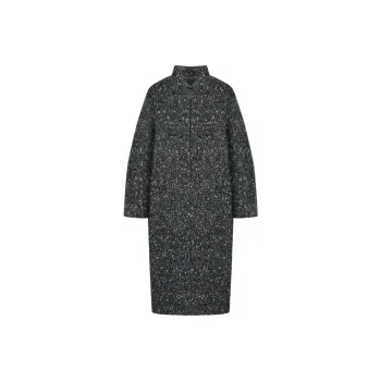 MOCO Coats Women's Black White Mixed Color