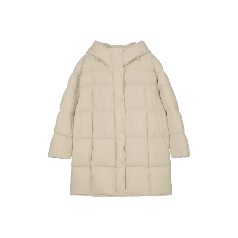 Fstudio Korean Commute Essential 90 Fill Power White Duck Down Long Warm Down Jacket Women's-3