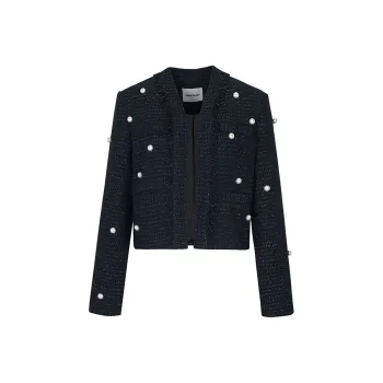 Alexia Sandra Cropped Coats Women's Black