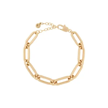 EMPORIO ARMANI Gold Tone Brass Chain Bracelet
