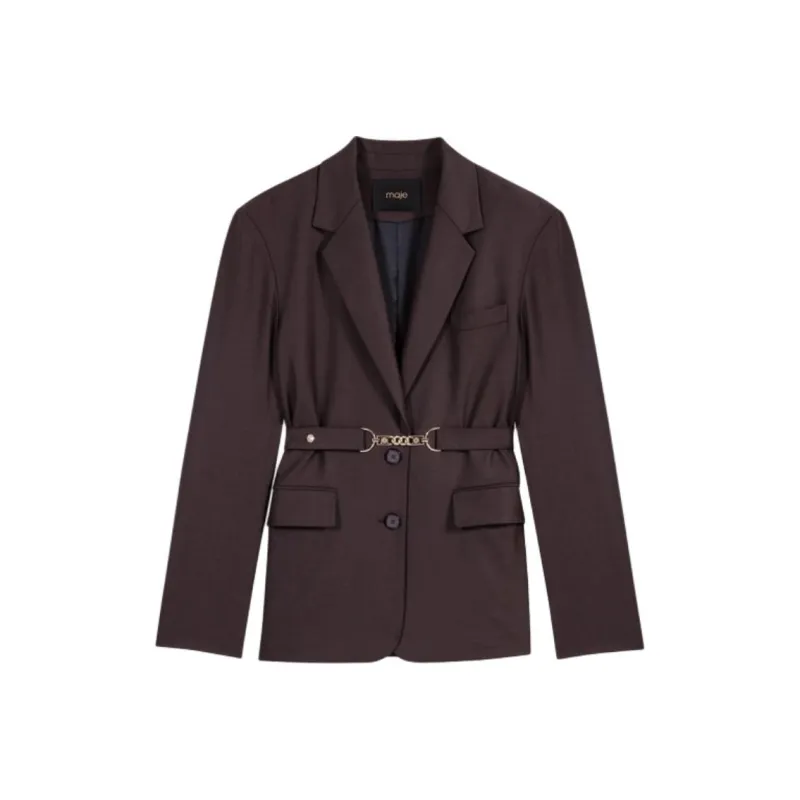 Maje Belted Blazer-0