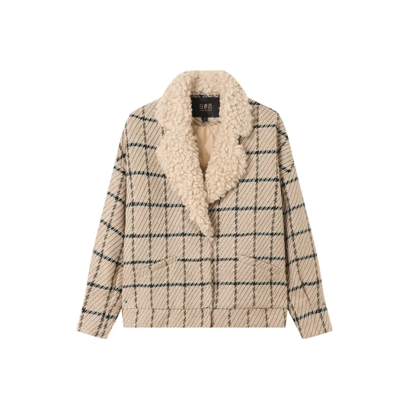 LOUISY AO Cropped Coats Women's Khaki-0