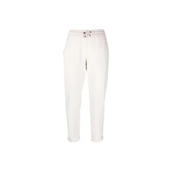 Brunello Cucinelli Knitted Sweatpants Women's White