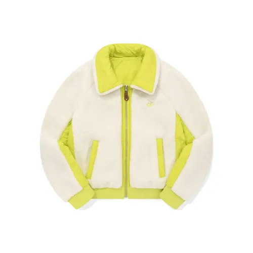 Kirsh FW23 Velvet feel Coat Women's Lime Gray