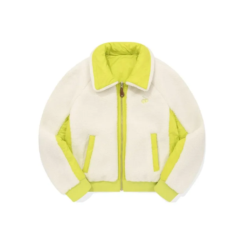 Kirsh FW23 Velvet feel Coat Women's Lime Gray-0