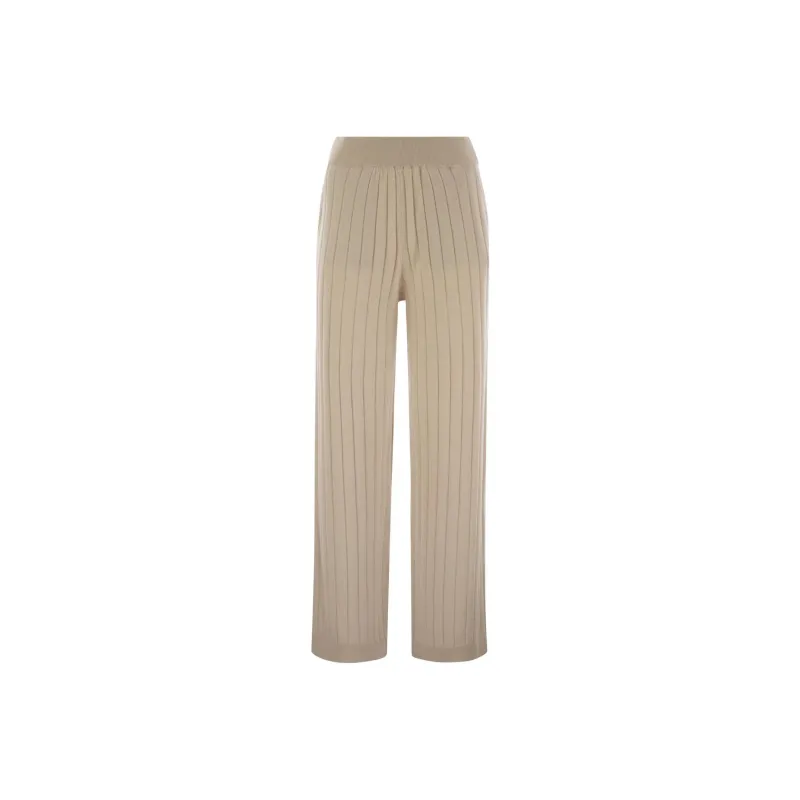 Brunello Cucinelli Casual Pants Women's Beige-0
