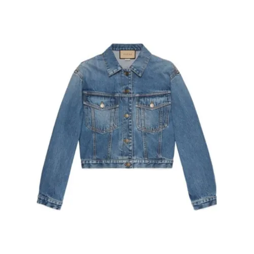 GUCCI Denim Jacket Women's Blue