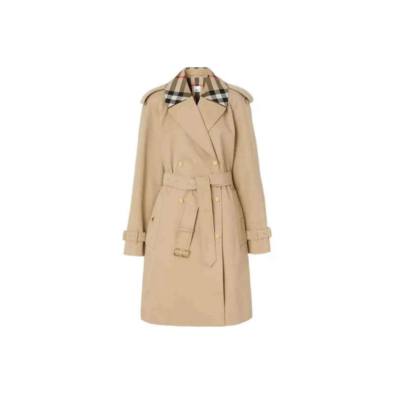 Burberry Trench Coats Women's Honey-0
