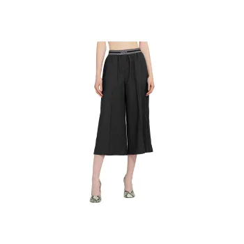 LOEWE Cropped Trousers 'Anthracite Melange'