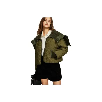 ELLE Puffer Jackets Women's Green