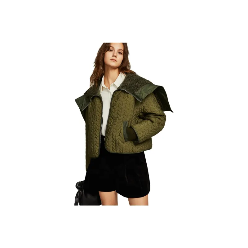 ELLE Puffer Jackets Women's Green-0