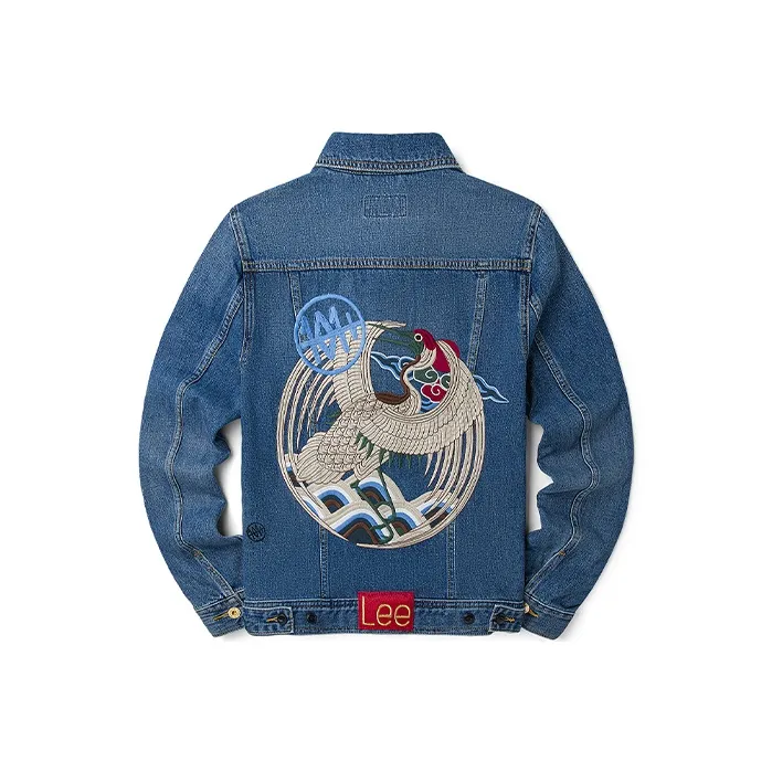 Lee SS22 Denim Jacket Spring And Summer Women's Medium Dark Blue-0