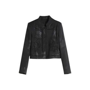 Hang Yi Court Cropped Coats Women's