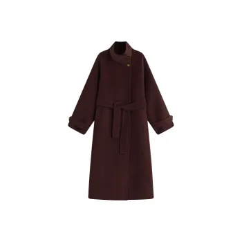 MOSIIMORII Coats Women's Angora Red