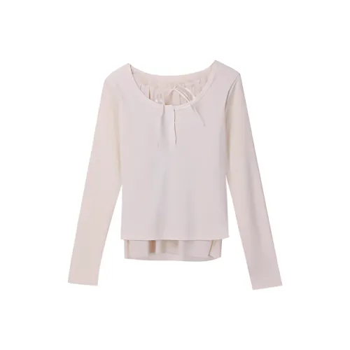 Mu Qingqing Knitwear Women's Apricot
