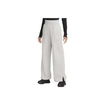 Nike Women's Phoenix Fleece High Waisted Wide Leg Sweatpants Dark Grey Heather