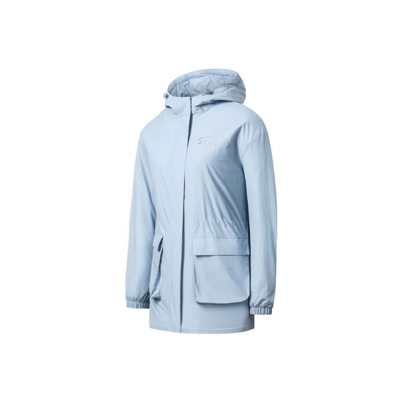 Erke Puffer Jacket Women's Plume Gray Blue-0