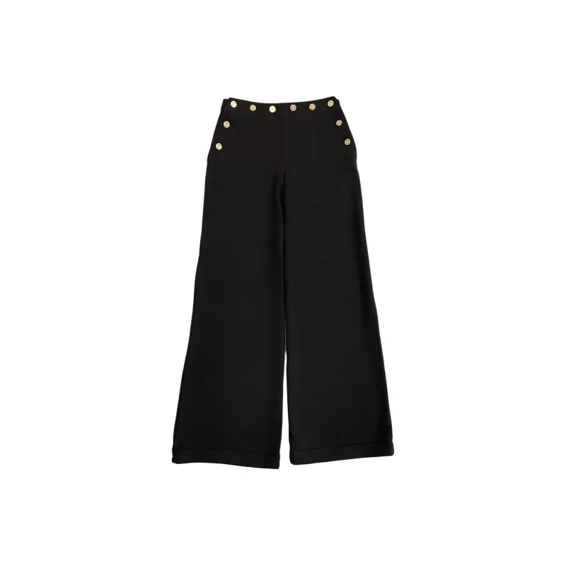CHANEL Casual Pants Women's Black-0
