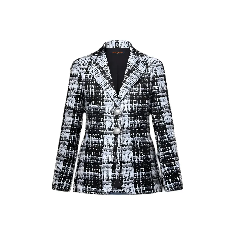 LOUIS VUITTON Graphic Tweed Blazer-0
