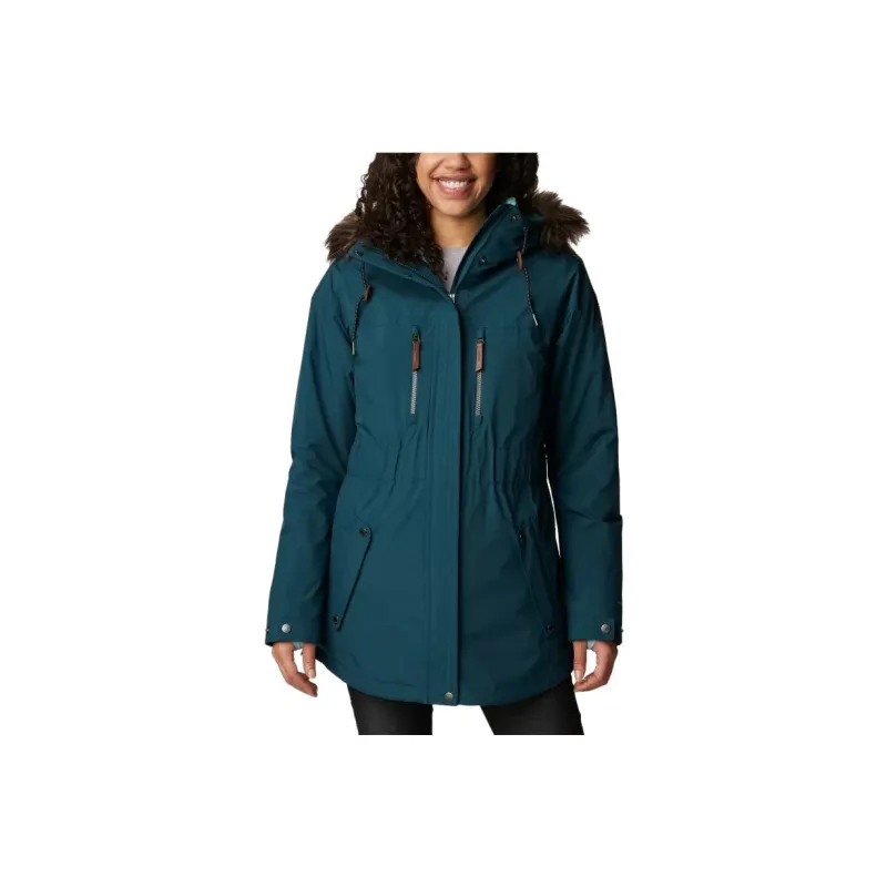 Columbia Payton Pass Windbreaker Jackets Women's Peacock Green-0