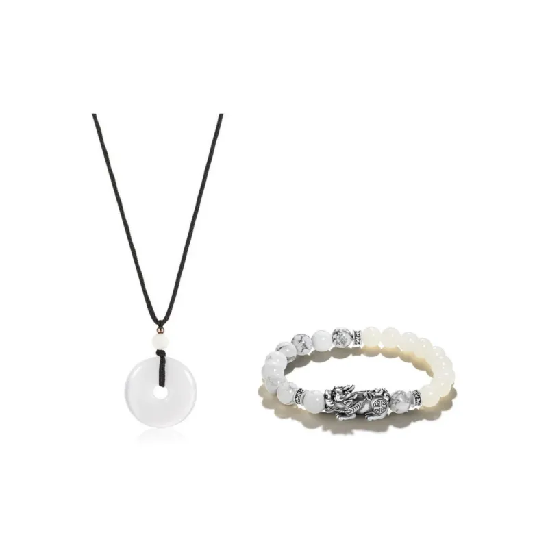 Welcome To The Treasure White Jade Bodhi Bracelets Unisex-0