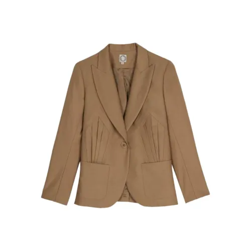 INES DE LA FRESSANGE Business Suit Women's Camel