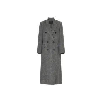 MOCO Coats Women's Black White Texture Color