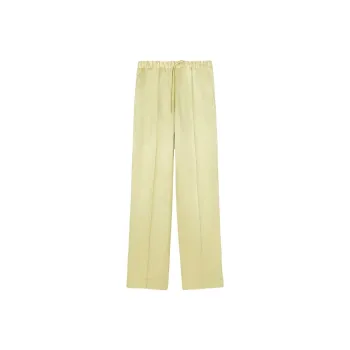 JIL SANDER High-Waist Satin Trousers