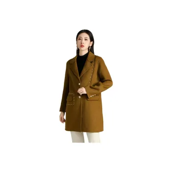 SMEN Coats Women's Tea Brown