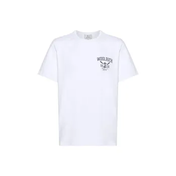 WOOLRICH Logo Printed Crewneck T Shirt